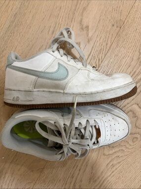 Nike White and Brown air force ones Sneakers